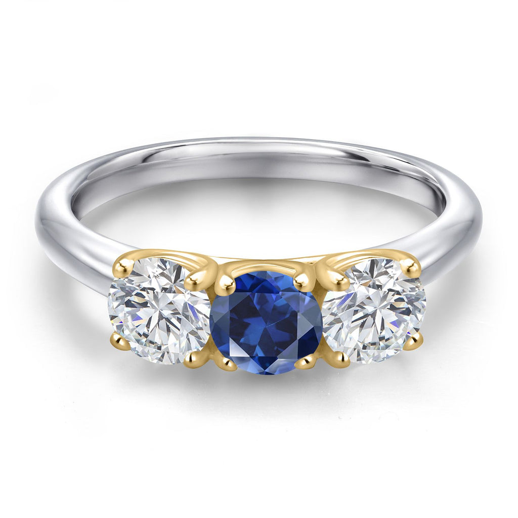 Ring in 925 Sterling Silver and 10K Yellow Gold