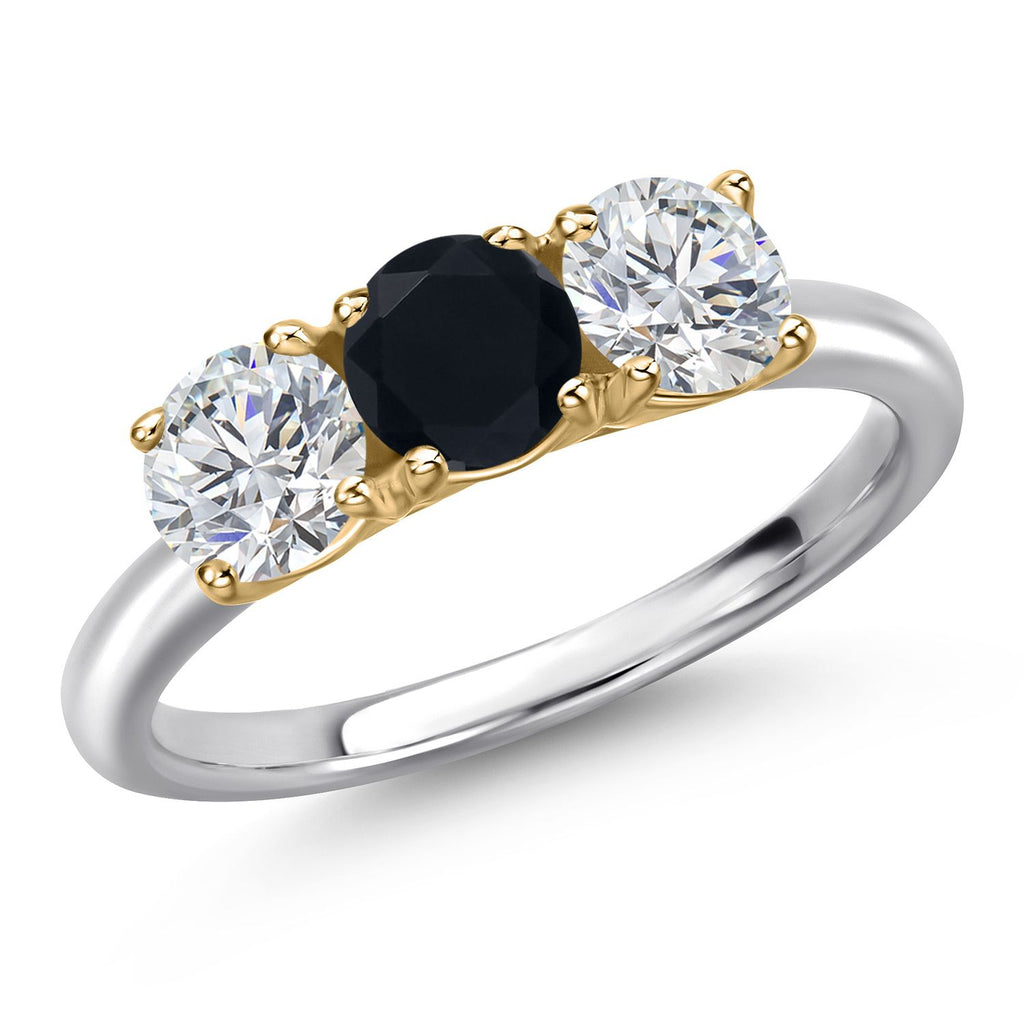 8_Ring in 925 Sterling Silver and 10K Yellow Gold