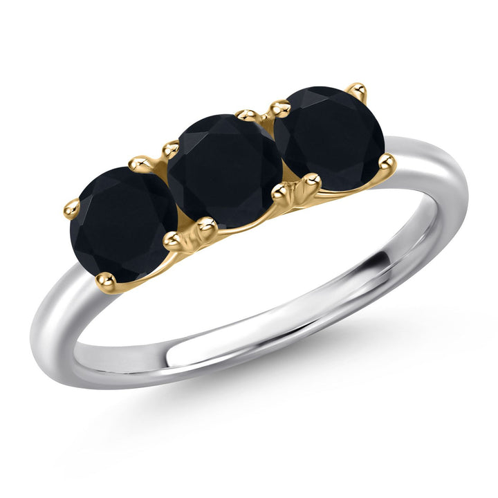 5_Ring in 925 Sterling Silver and 10K Yellow Gold