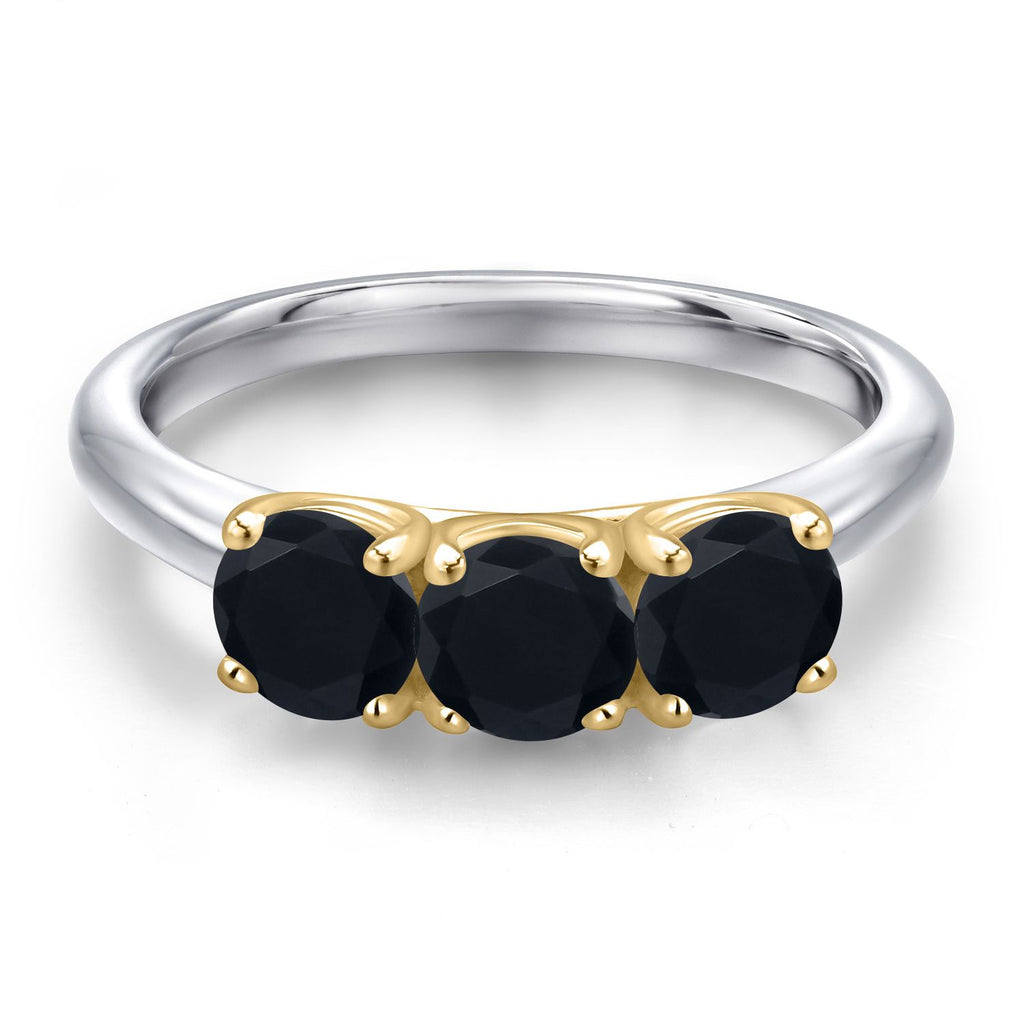 Ring in 925 Sterling Silver and 10K Yellow Gold