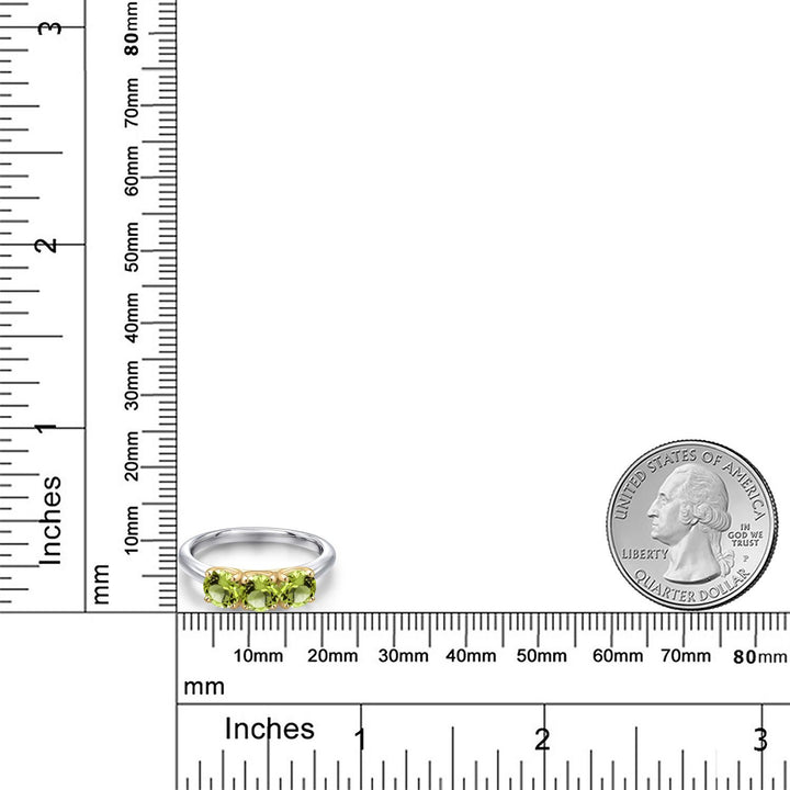 Ring in 925 Sterling Silver and 10K Yellow Gold