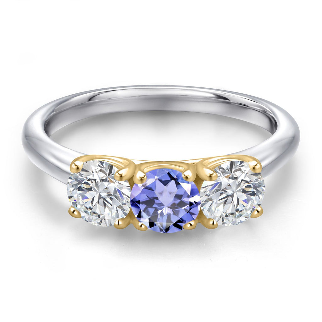 Ring in 925 Sterling Silver and 10K Yellow Gold