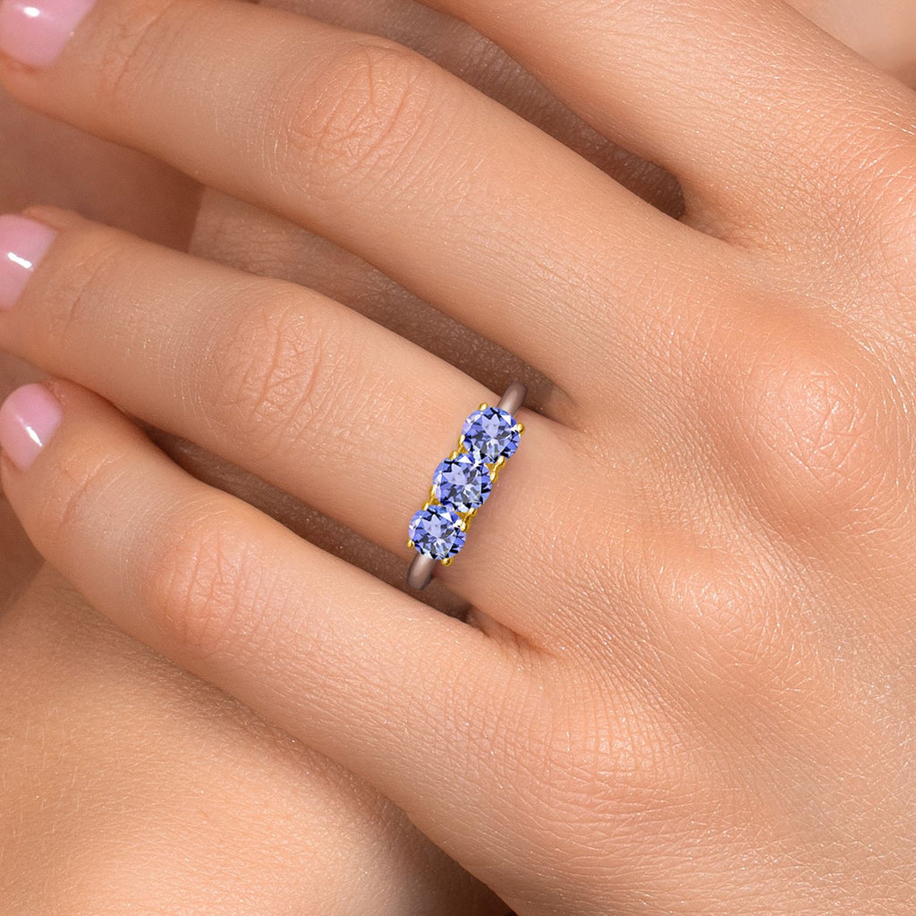 Ring in 925 Sterling Silver and 10K Yellow Gold
