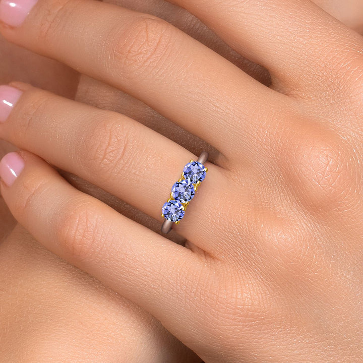 Ring in 925 Sterling Silver and 10K Yellow Gold