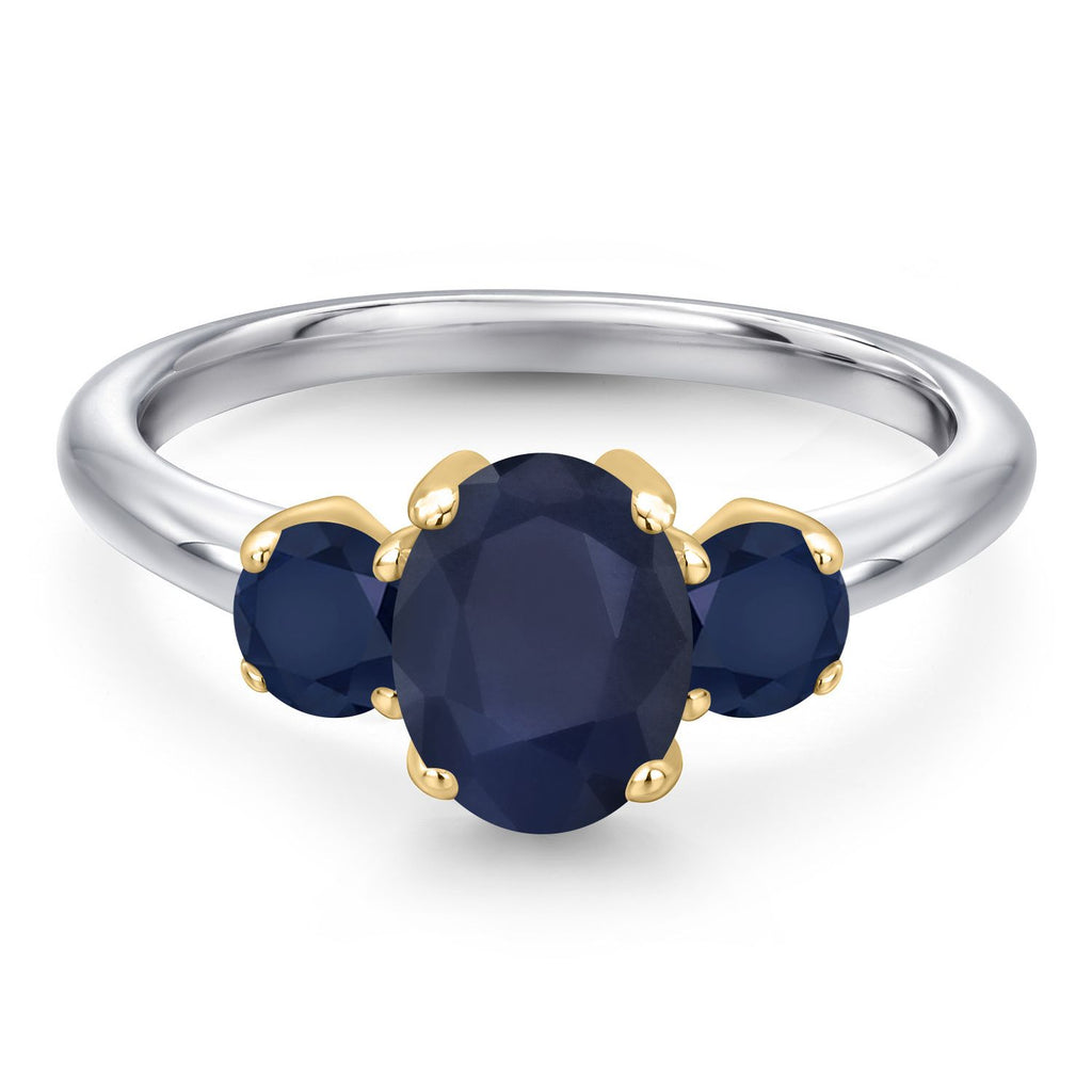 Ring in 925 Sterling Silver and 10K Yellow Gold