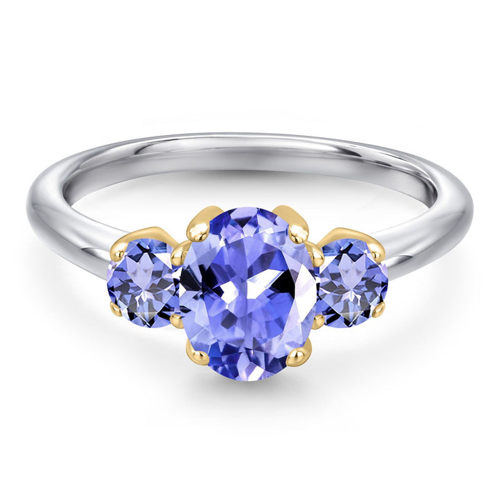 Ring in 925 Sterling Silver and 10K Yellow Gold