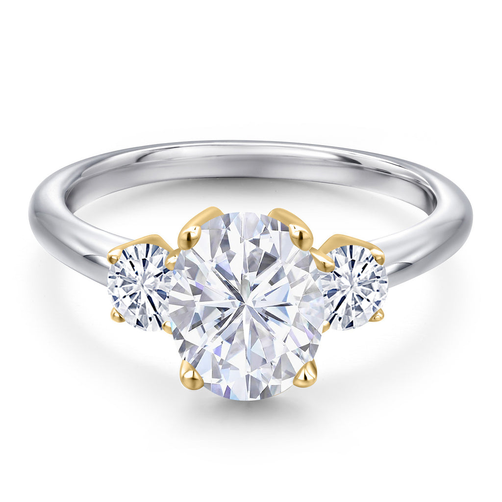 Ring in 925 Sterling Silver and 10K Yellow Gold