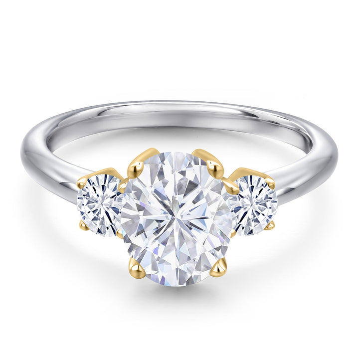 Ring in 925 Sterling Silver and 10K Yellow Gold