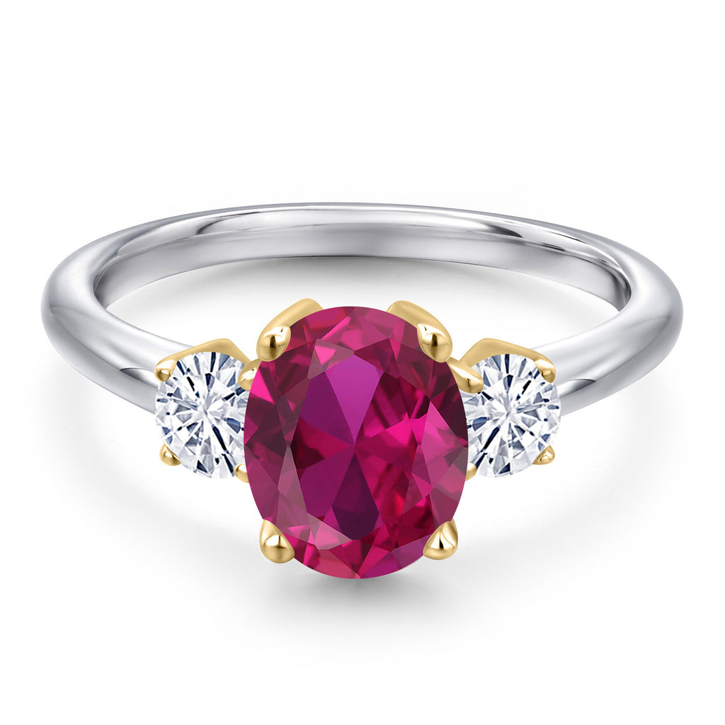 Ring in 925 Sterling Silver and 10K Yellow Gold