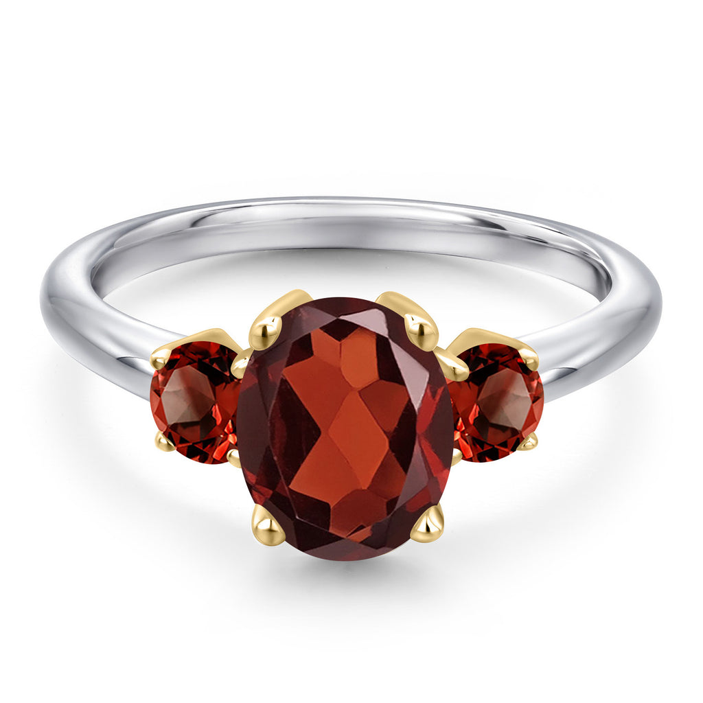 Ring in 925 Sterling Silver and 10K Yellow Gold