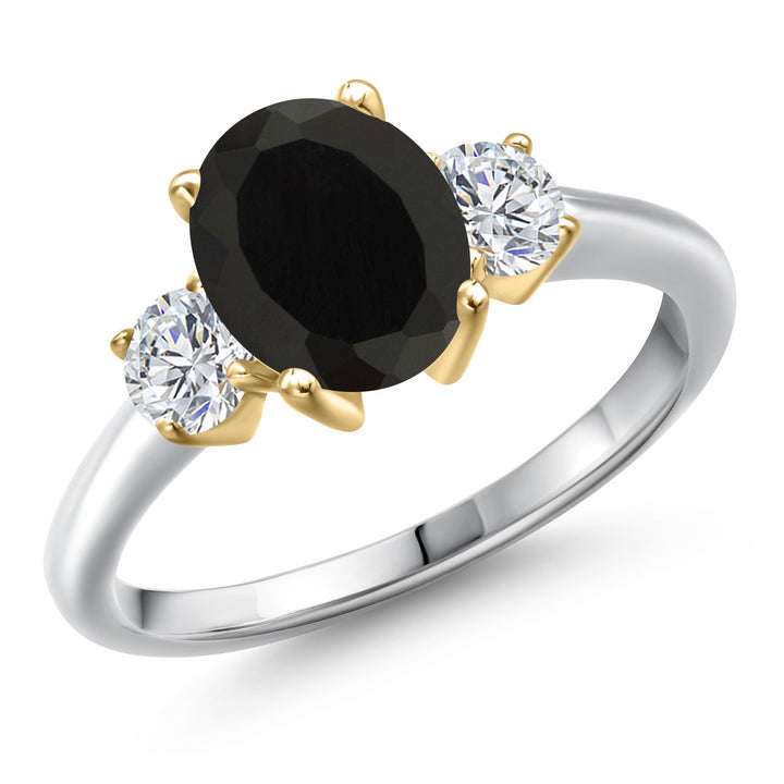 5_Ring in 925 Sterling Silver and 10K Yellow Gold