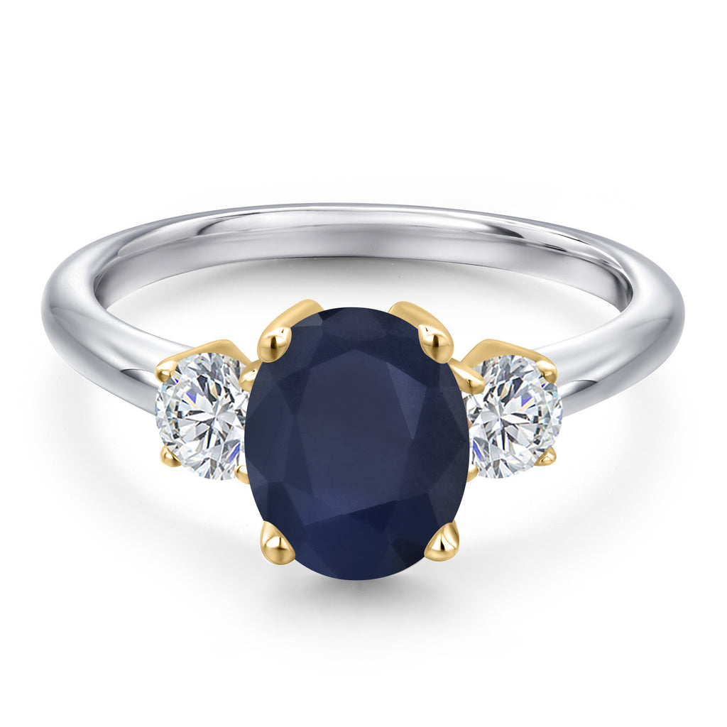 Ring in 925 Sterling Silver and 10K Yellow Gold