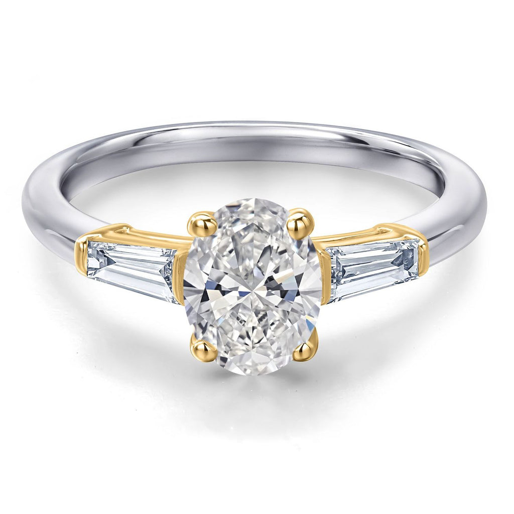 5_Ring in 925 Sterling Silver and 10K Yellow Gold