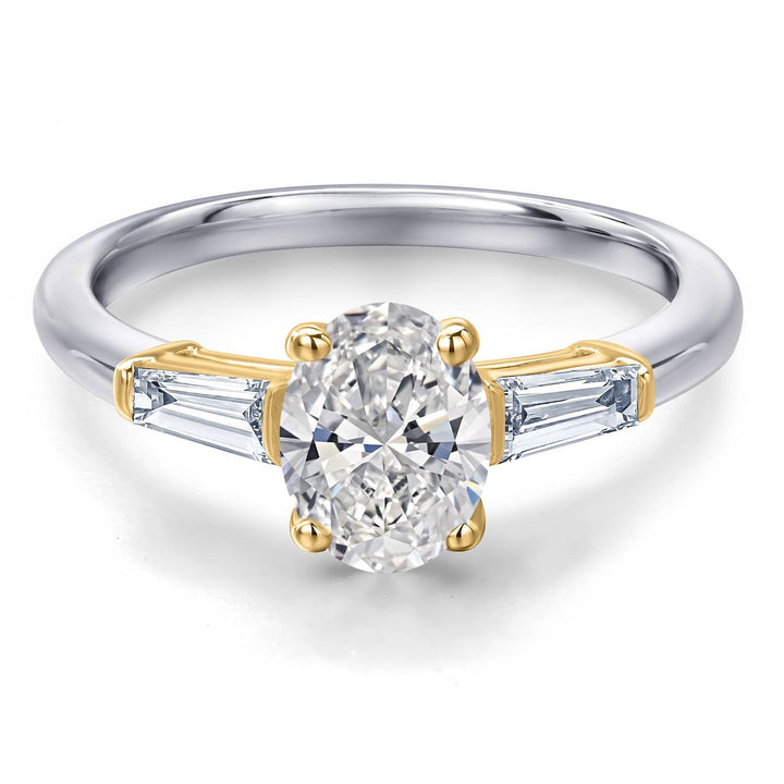 5_Ring in 925 Sterling Silver and 10K Yellow Gold