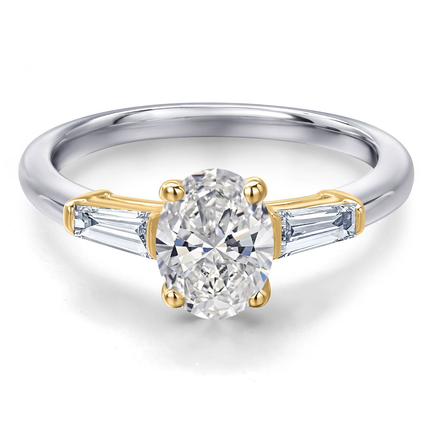 7_Ring in 925 Sterling Silver and 10K Yellow Gold