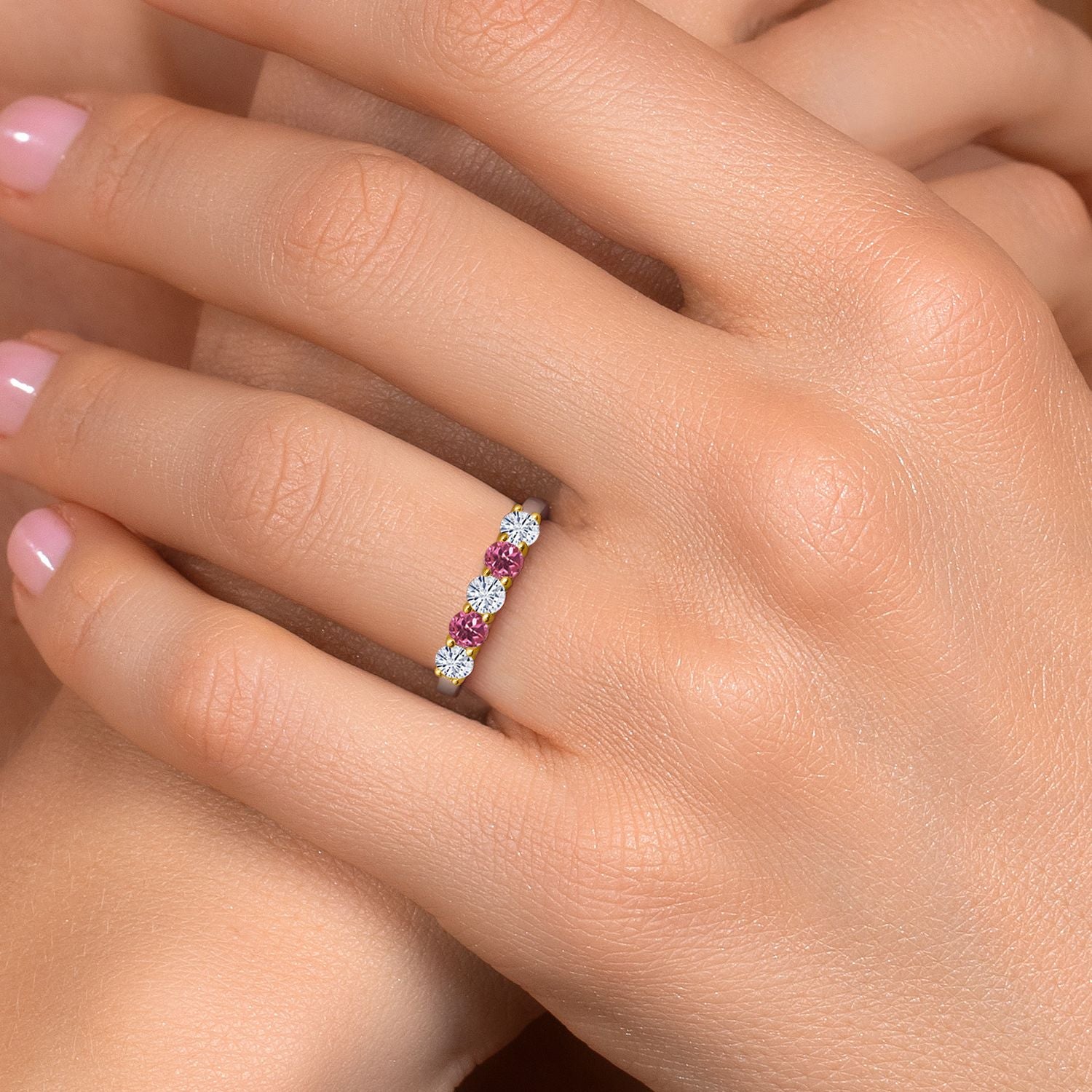 Ring in 925 Sterling Silver and 10K Yellow Gold