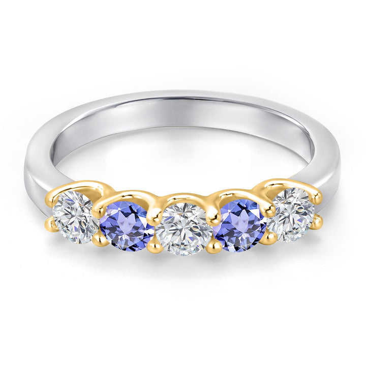 Ring in 925 Sterling Silver and 10K Yellow Gold