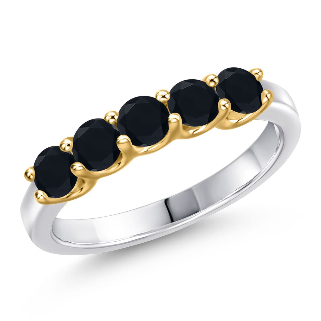 5_Ring in 925 Sterling Silver and 10K Yellow Gold