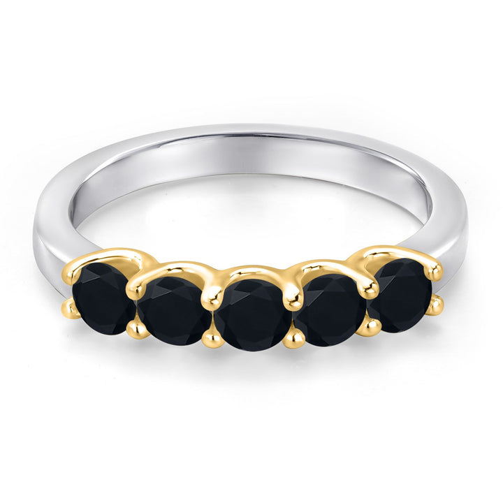 Ring in 925 Sterling Silver and 10K Yellow Gold
