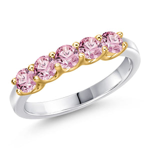 Ring in 925 Sterling Silver and 10K Yellow Gold