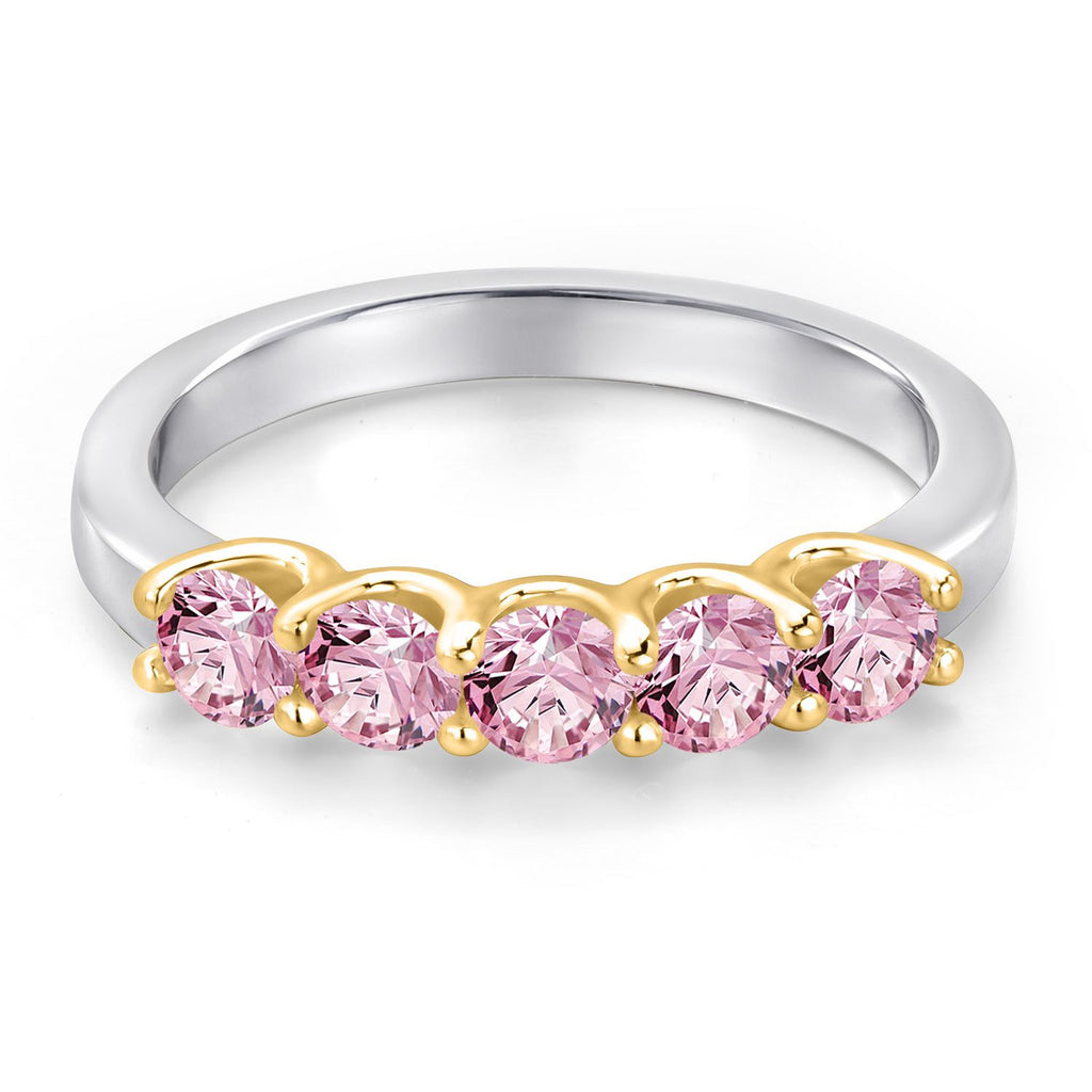 Ring in 925 Sterling Silver and 10K Yellow Gold