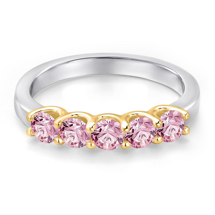 Ring in 925 Sterling Silver and 10K Yellow Gold
