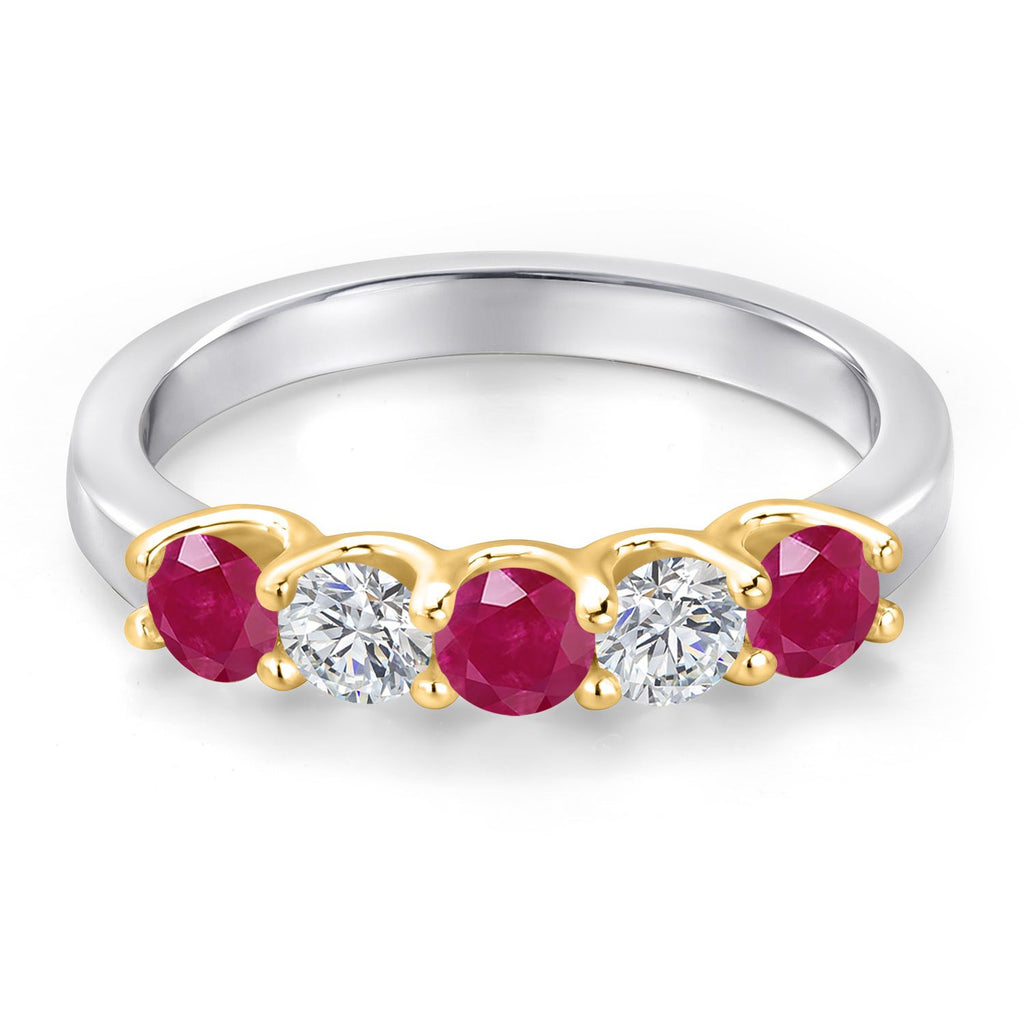 Ring in 925 Sterling Silver and 10K Yellow Gold