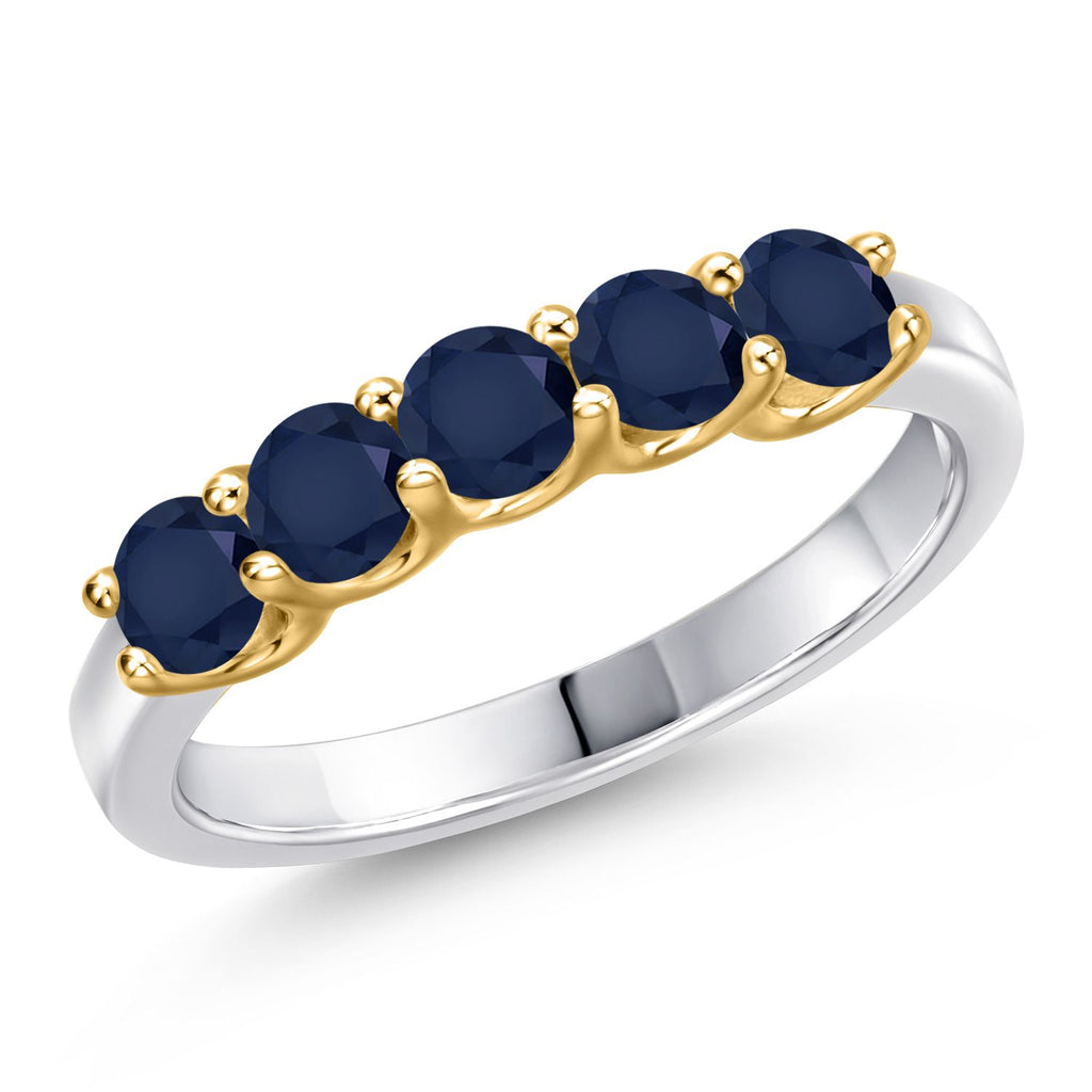 5_Ring in 925 Sterling Silver and 10K Yellow Gold