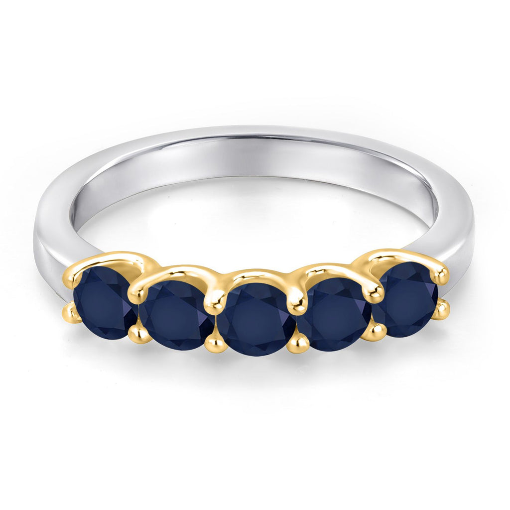 Ring in 925 Sterling Silver and 10K Yellow Gold