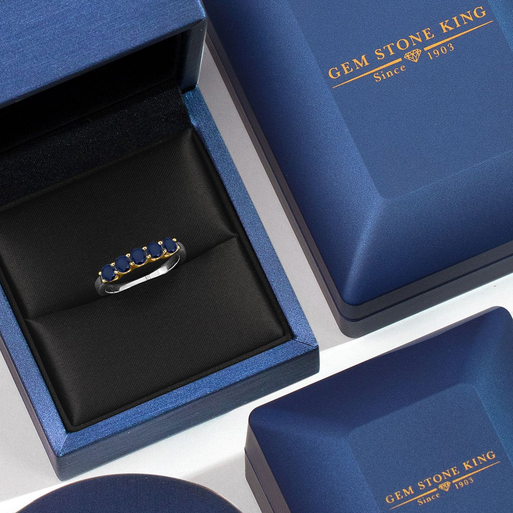 Ring in 925 Sterling Silver and 10K Yellow Gold