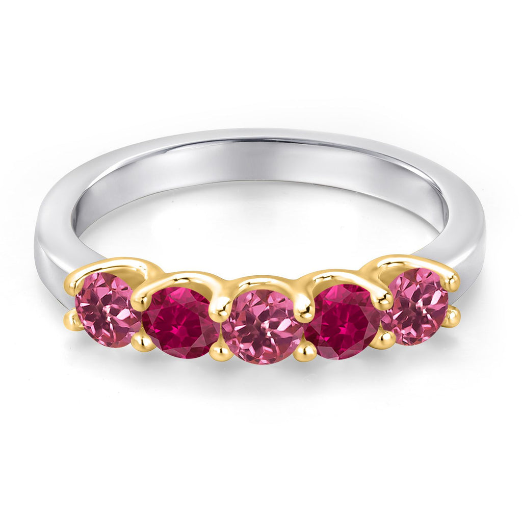 Ring in 925 Sterling Silver and 10K Yellow Gold