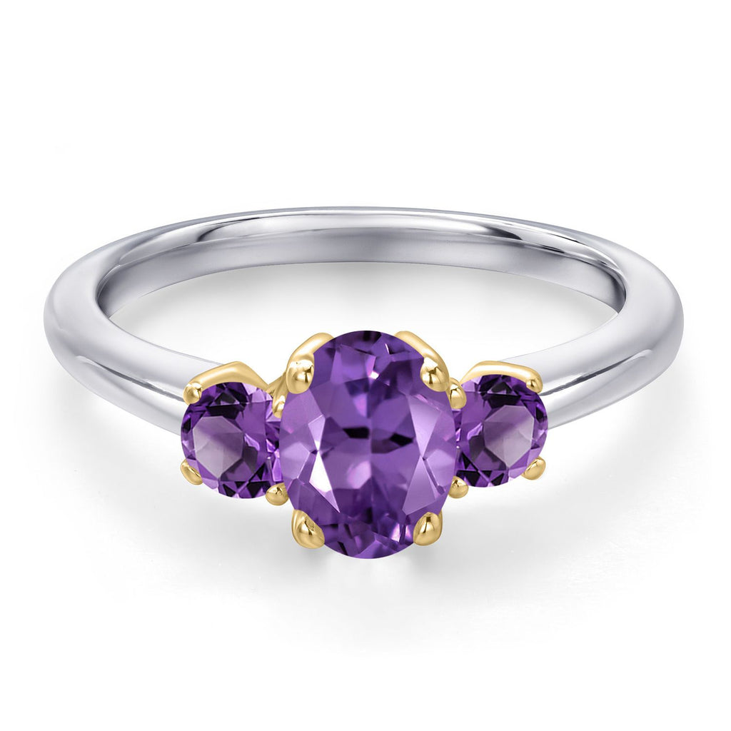 Ring in 925 Sterling Silver and 10K Yellow Gold
