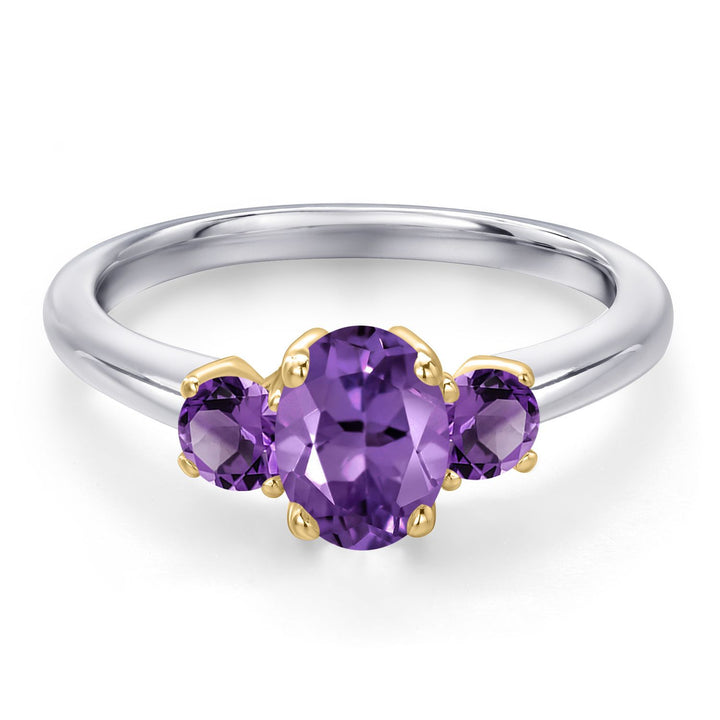 Ring in 925 Sterling Silver and 10K Yellow Gold