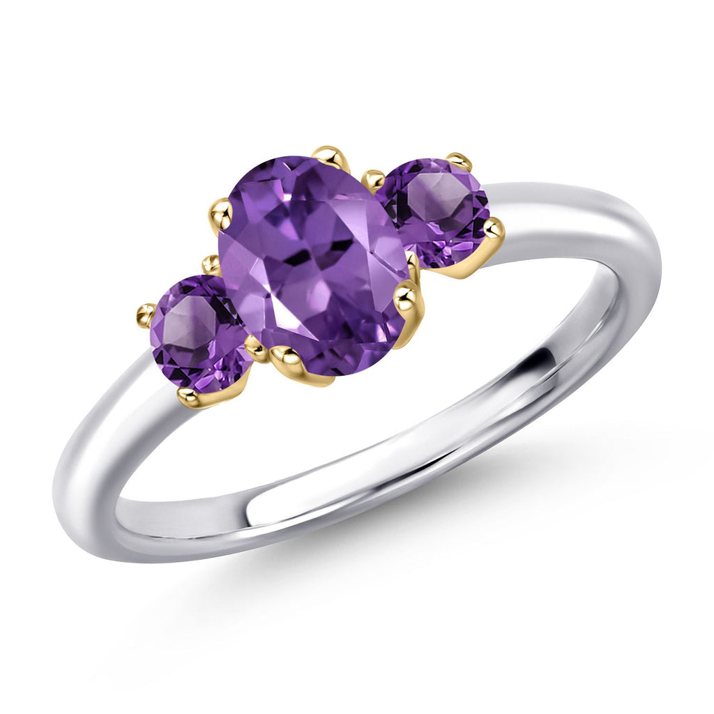 Ring in 925 Sterling Silver and 10K Yellow Gold