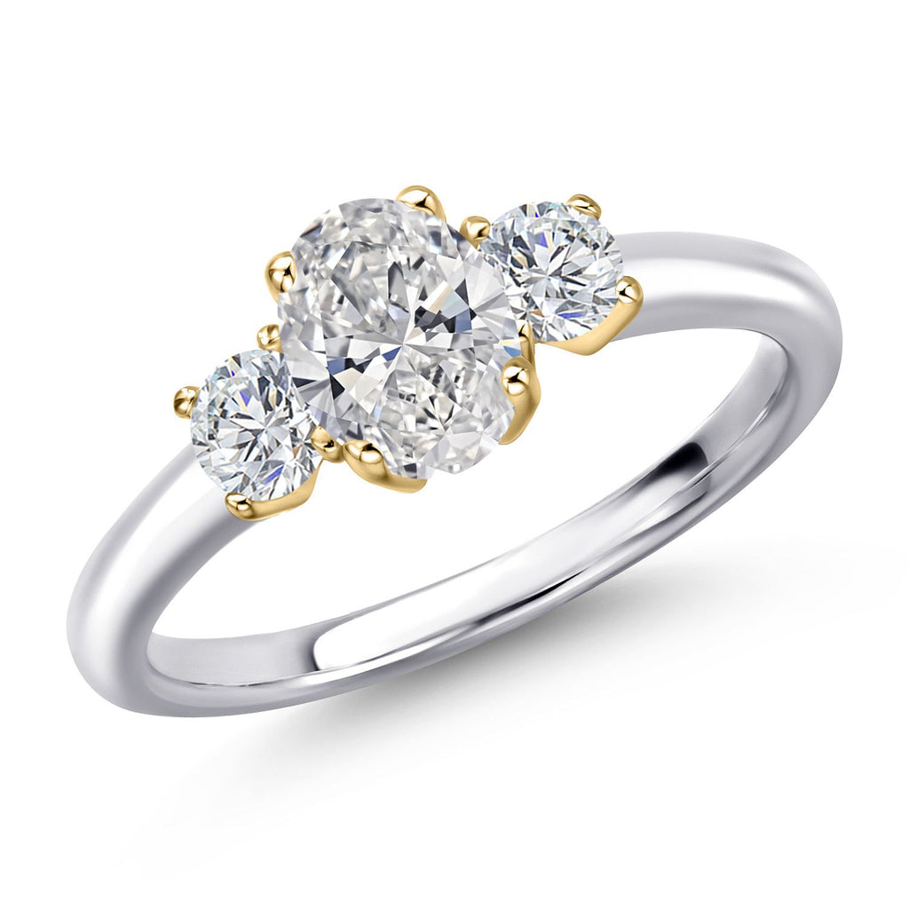 8_Ring in 925 Sterling Silver and 10K Yellow Gold