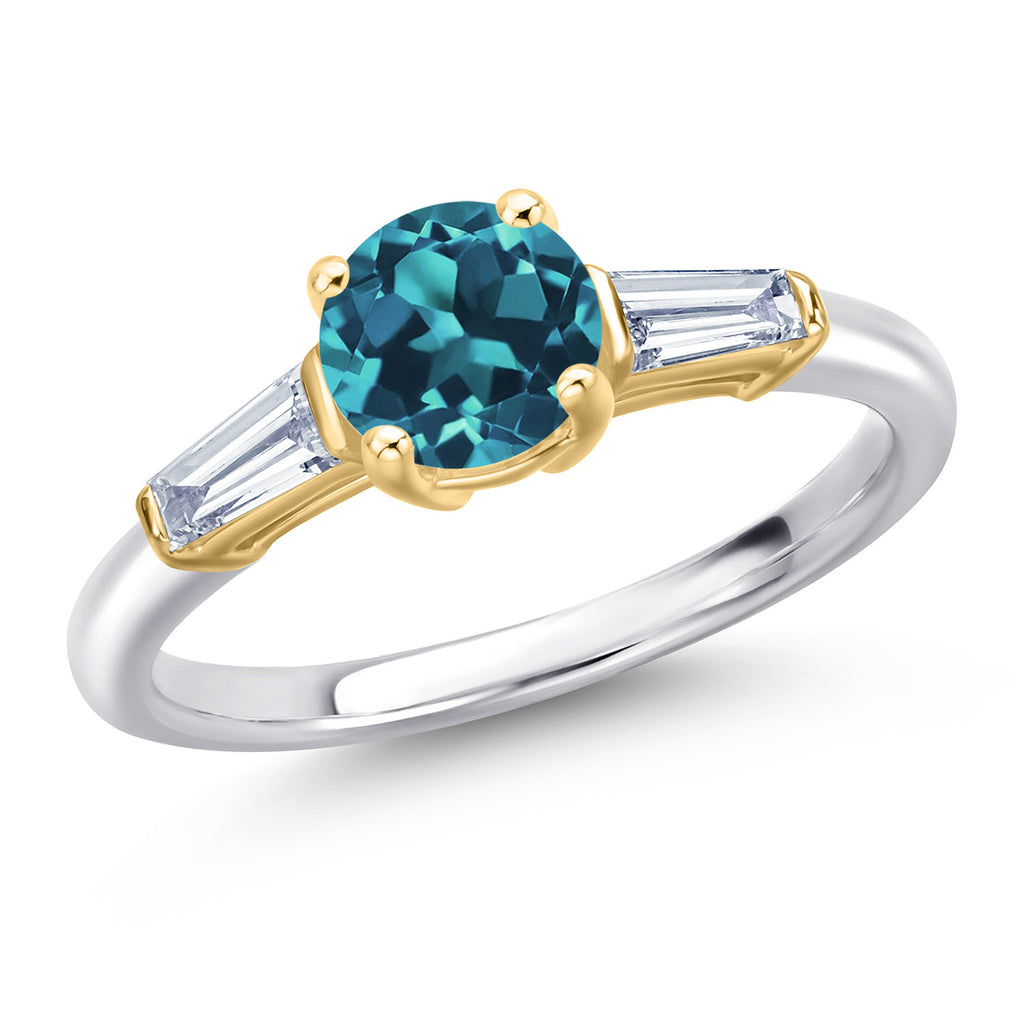 5_Ring in 925 Sterling Silver and 10K Yellow Gold