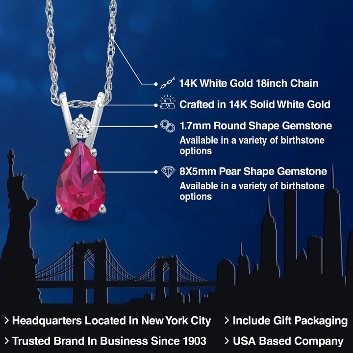 Pendant in 14K White Gold