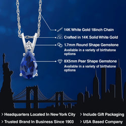 Pendant in 14K White Gold