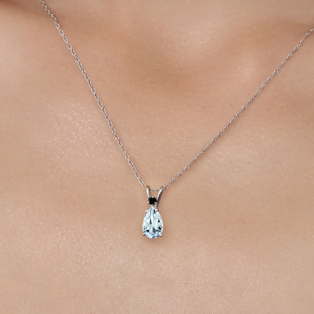 Pendant in 14K White Gold