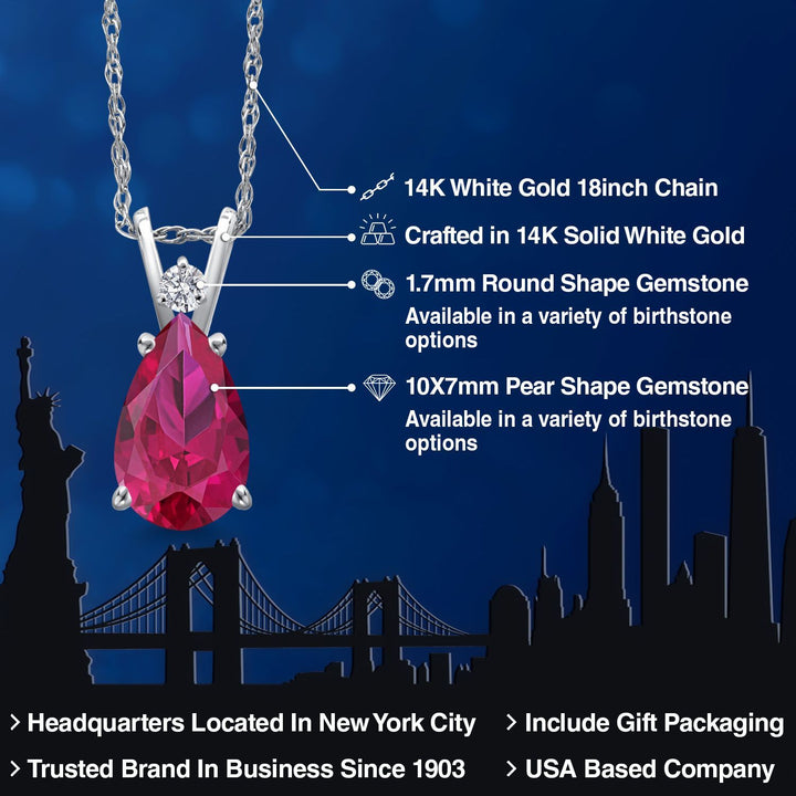 Pendant in 14K White Gold