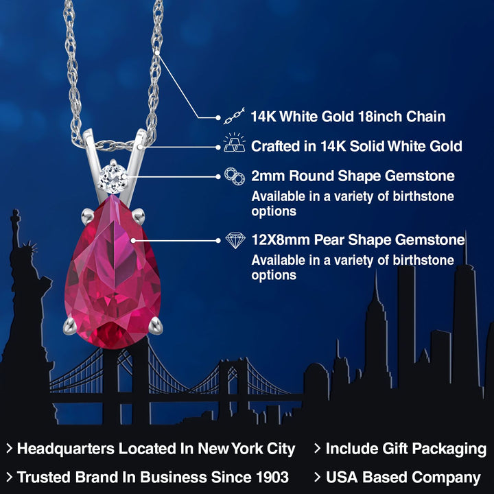 Pendant in 14K White Gold
