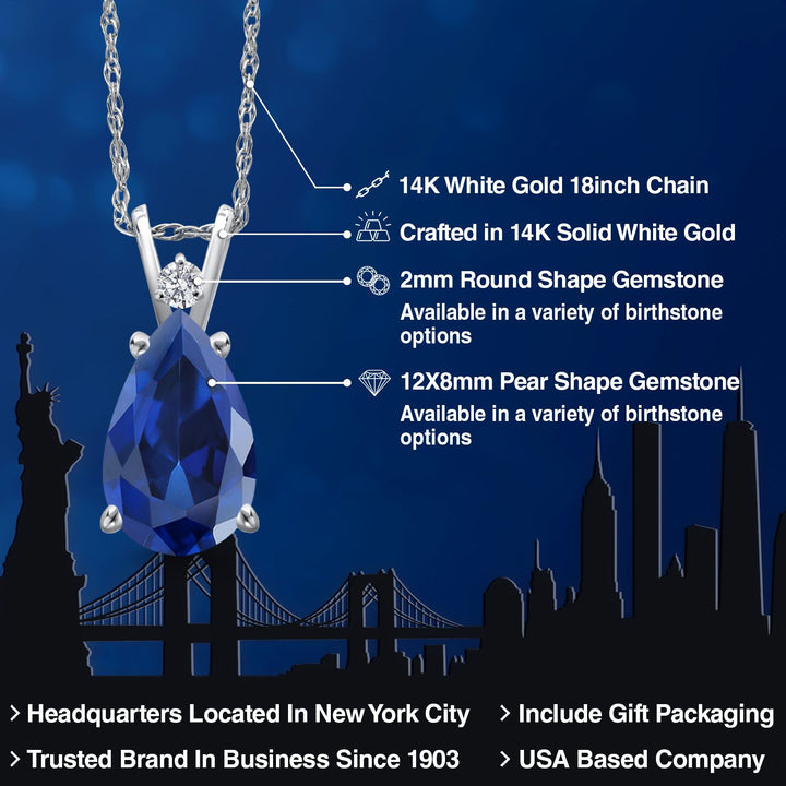 Pendant in 14K White Gold