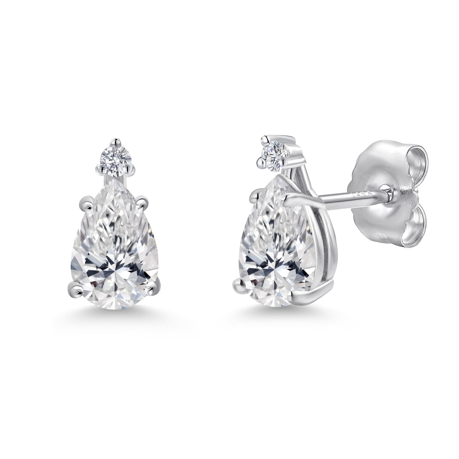 Earrings in 14K White Gold