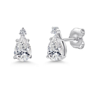 Earrings in 14K White Gold