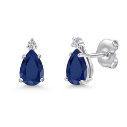 Earrings in 14K White Gold