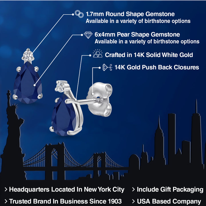 Earrings in 14K White Gold