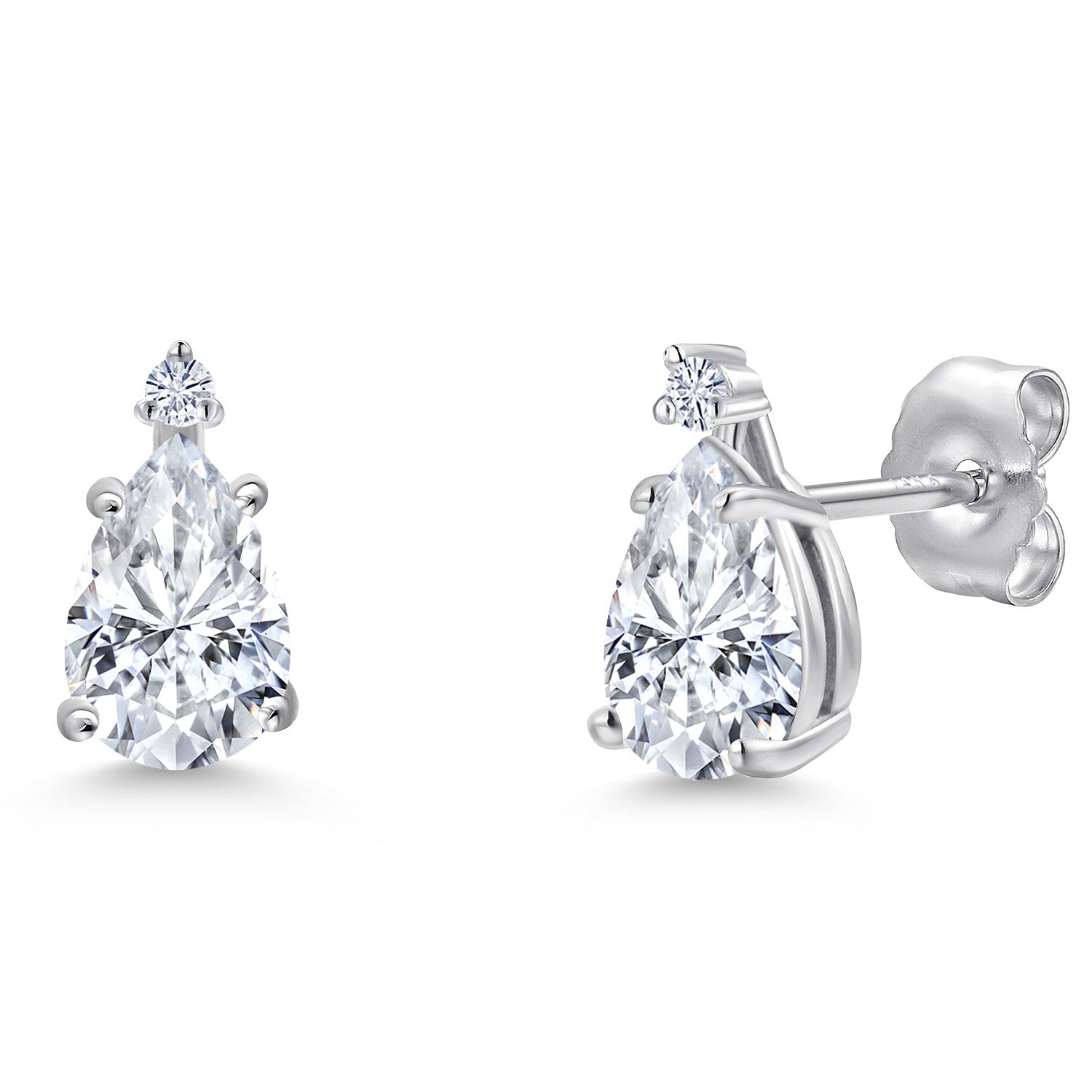 Earrings in 14K White Gold