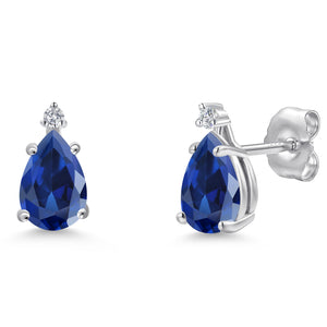 Earrings in 14K White Gold