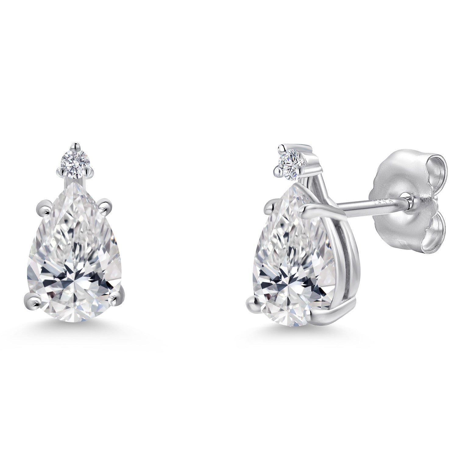 Earrings in 14K White Gold