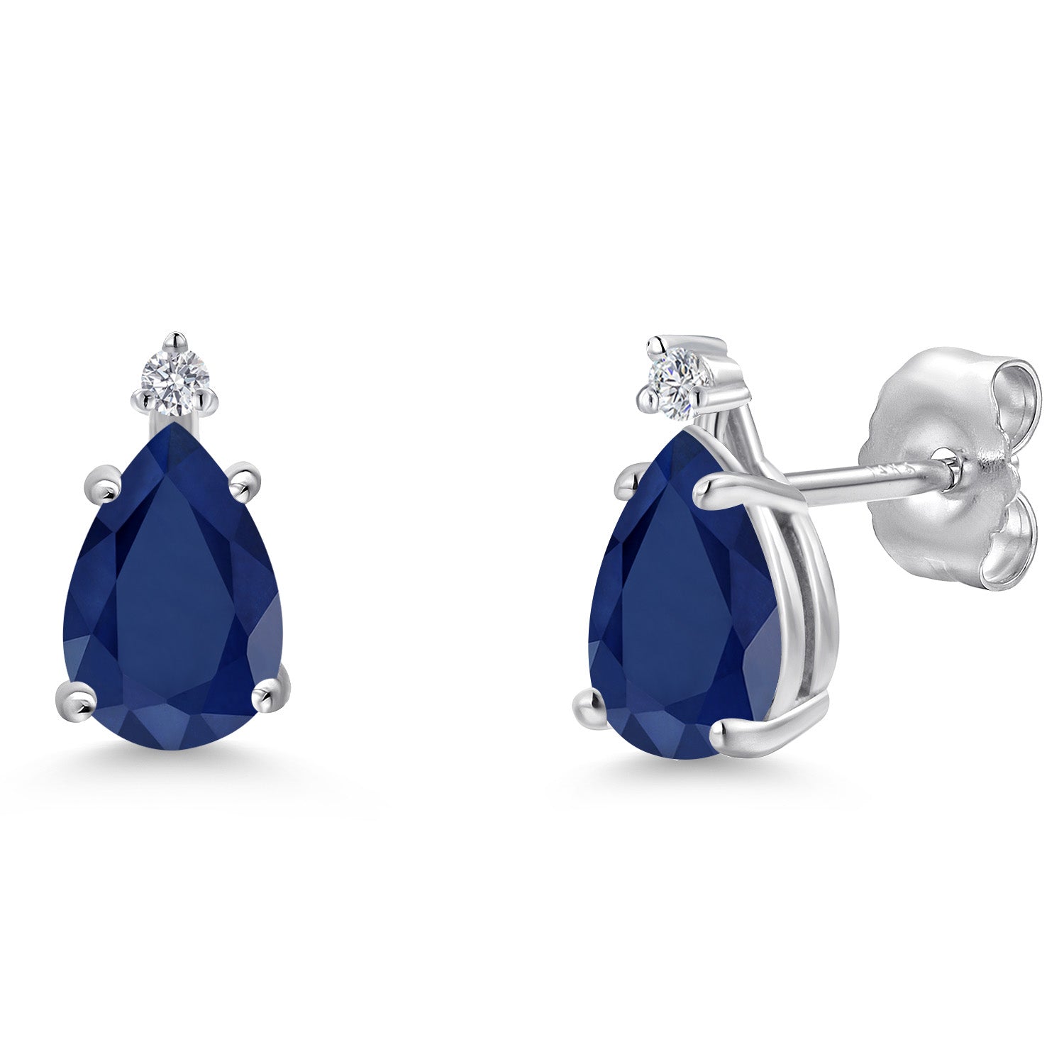 Earrings in 14K White Gold